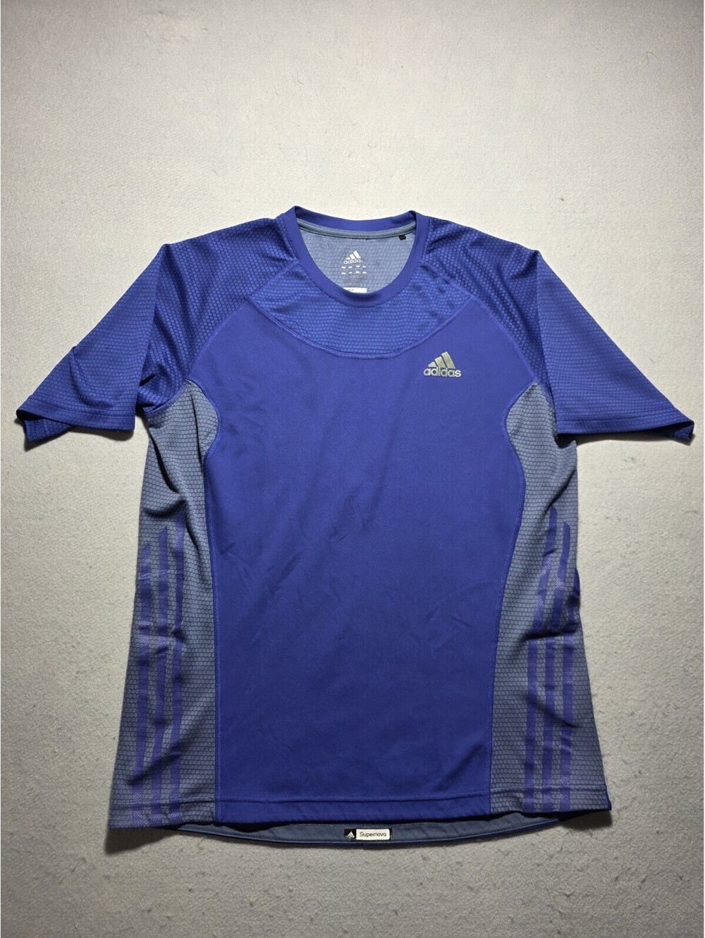 Adidas Men's Climalite Short Sleeve T Shirt - Blue/Black Small